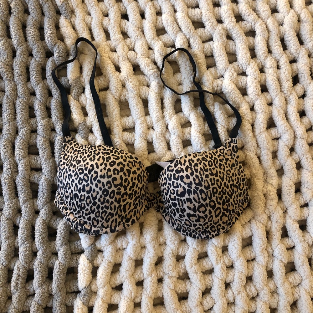 Victoria’s Secret PINK Cheetah Print Push Up Bra